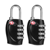 2Pcs/Set Resettable 3-Digit Tsa Customs Code Locks Travel Luggage Suitcase Combination Padlocks