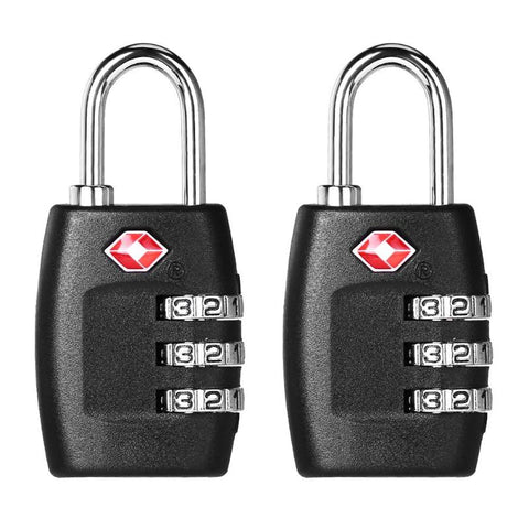 2Pcs/Set Resettable Tsa Password Locks For Travel Luggage Suitcase Padlock Customs Code Lock