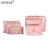6Pcs/Set Suitcase Shoes Underwear Travel Storage Bag Waterproof Luggage Organizer Clothes Packing