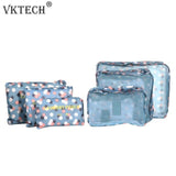 6Pcs/Set Suitcase Shoes Underwear Travel Storage Bag Waterproof Luggage Organizer Clothes Packing