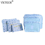 6Pcs/Set Suitcase Shoes Underwear Travel Storage Bag Waterproof Luggage Organizer Clothes Packing
