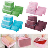 6Pcs/Set Travel Case Clothes Tidy Storage Bag Box Luggage Suitcase Pouch Bra Cosmetics Underwear