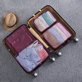 6Pcs/Set Travel Case Clothes Tidy Storage Bag Box Luggage Suitcase Pouch Bra Cosmetics Underwear