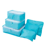 6Pcs/Set Travel Case Clothes Tidy Storage Bag Box Luggage Suitcase Pouch Bra Cosmetics Underwear