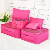 6Pcs/Set Travel Case Clothes Tidy Storage Bag Box Luggage Suitcase Pouch Bra Cosmetics Underwear