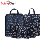 Bakingchef 5 Pcs/Set Travel Storage Bag Women Clothes Underwear Tidy Pouch Portable Container