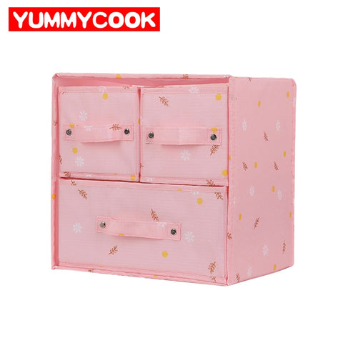Underwear Drawer Organizer Lingerie Bra Socks Storage Box Clothing Sundries Separator Container