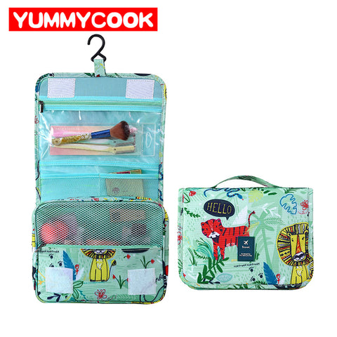 New Women Hanging Travel Cosmetic Bag Makeup Wash Toiletry Zipper Pouch Bathroom Home Suitcase