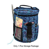 Nylon Yarn Storage Bag Women Big Capacity Cylinder Crochet Hook Knitting Pouch Home Organizer