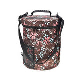 Nylon Yarn Storage Bag Women Big Capacity Cylinder Crochet Hook Knitting Pouch Home Organizer