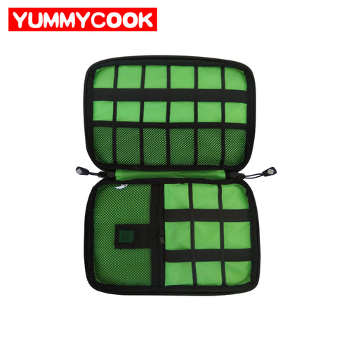 Portable Digital Cable Bag Nylon Travel Gadgets Organizer Electronic Wires Storage Case Men'S
