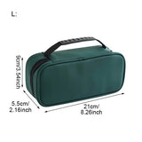 Pu Cosmetic Bag Makeup Brush Inside Valise Organizer Travel Charger Cables Pouch Pencil Case