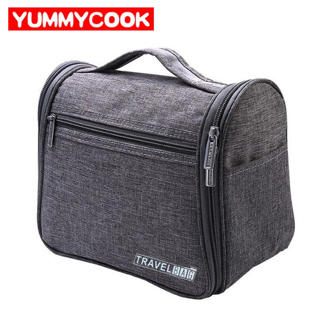 Men'S Travel Cosmetic Makeup Hanging Organizer Toiletry Wash Storage Bags Portable Zipper Pouch