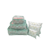 6Pcs/Set Shoes Clothes Suitcase Organizer Travel Shirt Underware Storage Bag Cosmetic Zipper