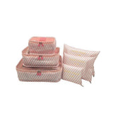 6Pcs/Set Shoes Clothes Suitcase Organizer Travel Shirt Underware Storage Bag Cosmetic Zipper