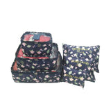 6Pcs/Set Shoes Clothes Suitcase Organizer Travel Shirt Underware Storage Bag Cosmetic Zipper