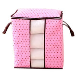 Non-Woven Portable Clothes Storage Bag Pillow Quilt Blanket Bedding Wardrobe Family Save Space