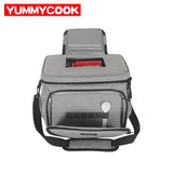 Women Men Insulated Lunch Box Thermal Cooler Bag Picnic Fruit Drink Fresh Keeping Shoulder Pouch