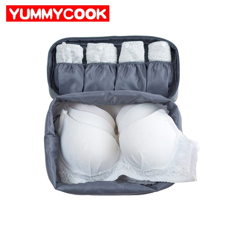 Portable Underwear Storage Bag Oxford Waterproof Travel Bra Socks Drawer Organizer Drawstring Quick