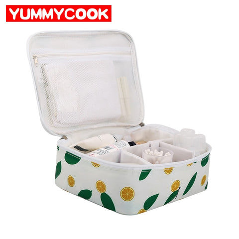 New Printing Girl Cosmetic Storage Bag Women Travel Organization Toiletry Beauty Makeup Case