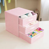 3Layers Underwear Separator Drawer Organizer Bra Lingerie Clothing Storage Box Socks Tie Bins