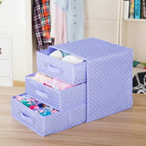 3Layers Underwear Separator Drawer Organizer Bra Lingerie Clothing Storage Box Socks Tie Bins
