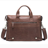 Contact'S Business Men Briefcase Genuine Leather Shoulder Bag For Man 13.3 Inch Business Laptop Bag
