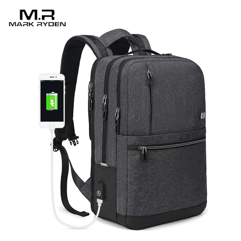 Mark Ryden Men Anti Theft Backpack 15.6" Laptop Teenage Bags School Bag Male Mochila Large Capacity