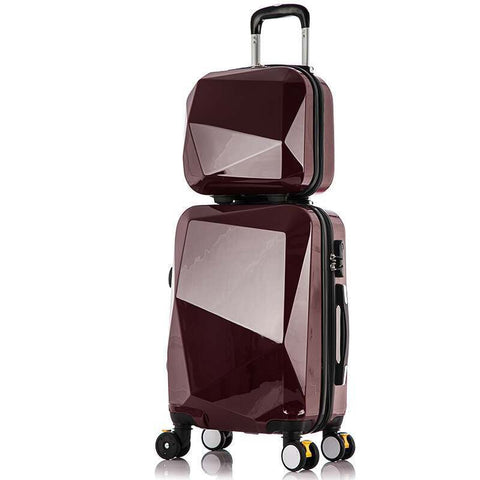 Travel Suitcase Set Rolling Luggage Set Spinner Trolley Case 20" Boarding Wheel Woman Cosmetic Case