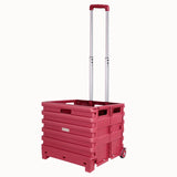 Travel Taleportable Folding Trolley Shopping Cart Grocery Shopping Cart Car Storage Box Luggage