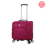 Travel Suitcase With Wheels Rolling Luggage Spinner Trolley Case 18 Inch Boarding Laptop Bags Woman