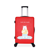 Women Lovely Travel Suitcase 20Inch Boarding Box 26 Inch Rolling Luggage Girls Spinner Travel Bag