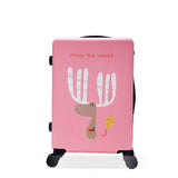 Women Lovely Travel Suitcase 20Inch Boarding Box 26 Inch Rolling Luggage Girls Spinner Travel Bag