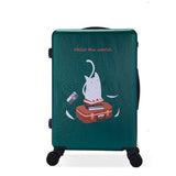 Women Lovely Travel Suitcase 20Inch Boarding Box 26 Inch Rolling Luggage Girls Spinner Travel Bag