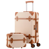 Travel Suitcase Set Rolling Luggage Trolley Case Travel Bag Retro Suitcase Spinner Wheels Women