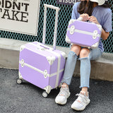 Travel Suitcase Set Rolling Luggage Trolley Case Travel Bag  18Inch Boarding Suitcase Spinner