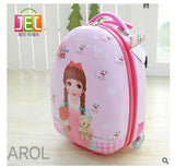 Rolling Suitcase For Girls Egg Style Kid Suitcase Travel Luggage Suitcase For Kid Trolley Luggage