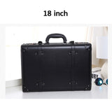 Pu Carry-Ons Trolley Case,Vintage Rolling Luggage,Classic Valise,Universal Wheel Suitcase,High