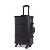 Pu Carry-Ons Trolley Case,Vintage Rolling Luggage,Classic Valise,Universal Wheel Suitcase,High