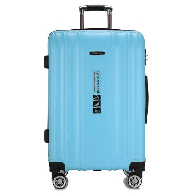 Rolling Spinner Luggage Travel Suitcase Women Trolley Case With Wheels 20Inch Boarding Carry On