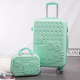 New Cartoon Two-Piece Trolley Case,Universal Wheel Luggage,24"Rolling Password Lock