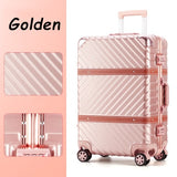 New Arrival!20Inch Bas+Pc Hardside Case Vintage Trolley Luggage On Universal Wheel,Aluminum Frame