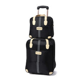 Women'S Rolling Luggage Set, D-Proof Water Oxford Suitcase, Wheeled Trolley, Portable Carry-On Bag