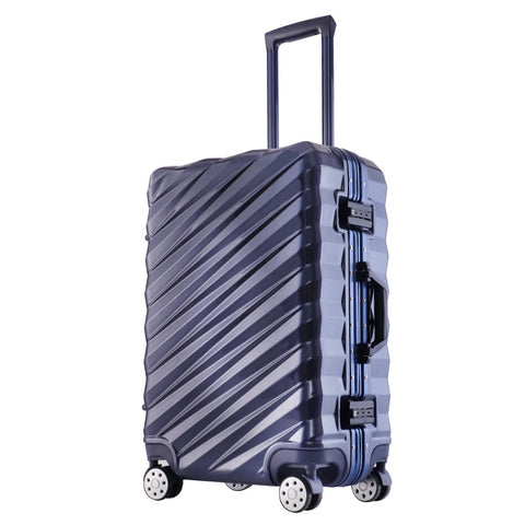 New Fashion 20"24"26''28"  Rolling Hardside Luggage Travel Suitcase With Wheels Aluminum+Abs+Pc
