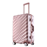 New Fashion 20"24"26''28"  Rolling Hardside Luggage Travel Suitcase With Wheels Aluminum+Abs+Pc
