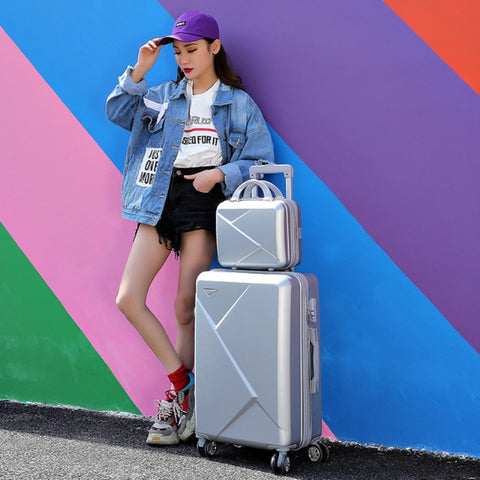 Two-Piece Trolley Case,20"Boarding Box,24"Universal Wheel Suitcase,26"Large-Capacity Trolley