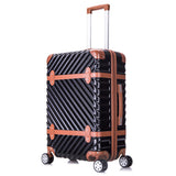 Super Light Abs Pc Hardside Pink Travel Luggage Box On Universal Wheels For Female,26Inch Vintage