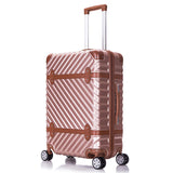 Super Light Abs Pc Hardside Pink Travel Luggage Box On Universal Wheels For Female,26Inch Vintage
