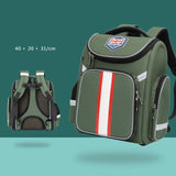 New High Quality Primary School Bag Boy Foldable British Space Burden Reduction Ridge Shoulder