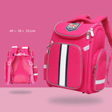 New High Quality Primary School Bag Boy Foldable British Space Burden Reduction Ridge Shoulder